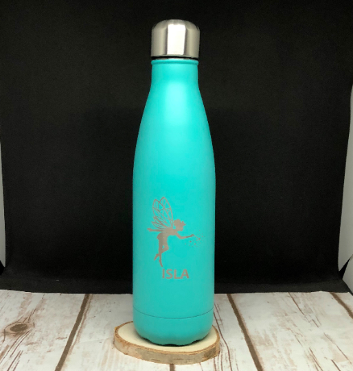 Personalised Insulated Reusable Water 500ml Bottle - School Bottle - Fairy