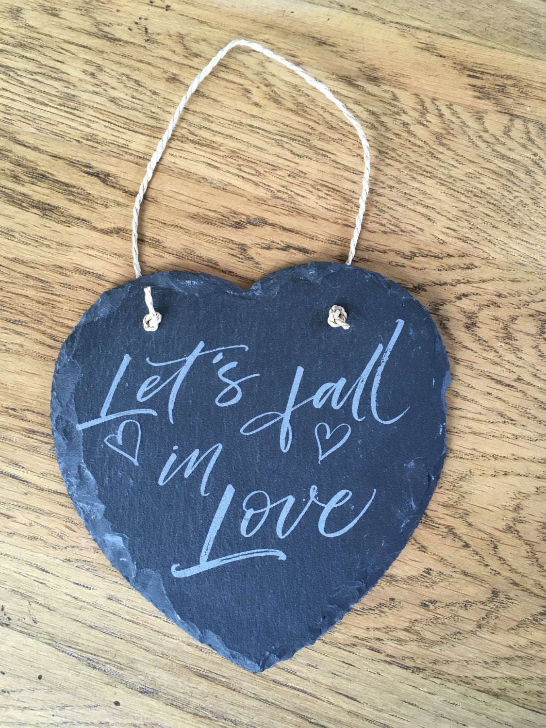 Engraved Slate Heart Perfect Valentines Gift