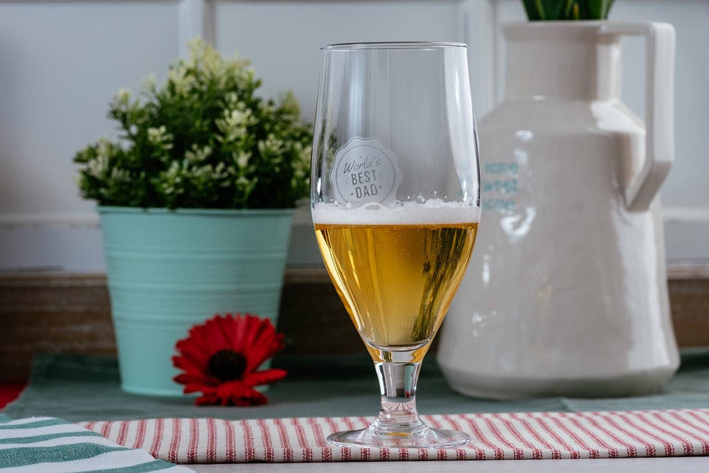 Worlds Best Dad Beer Glass