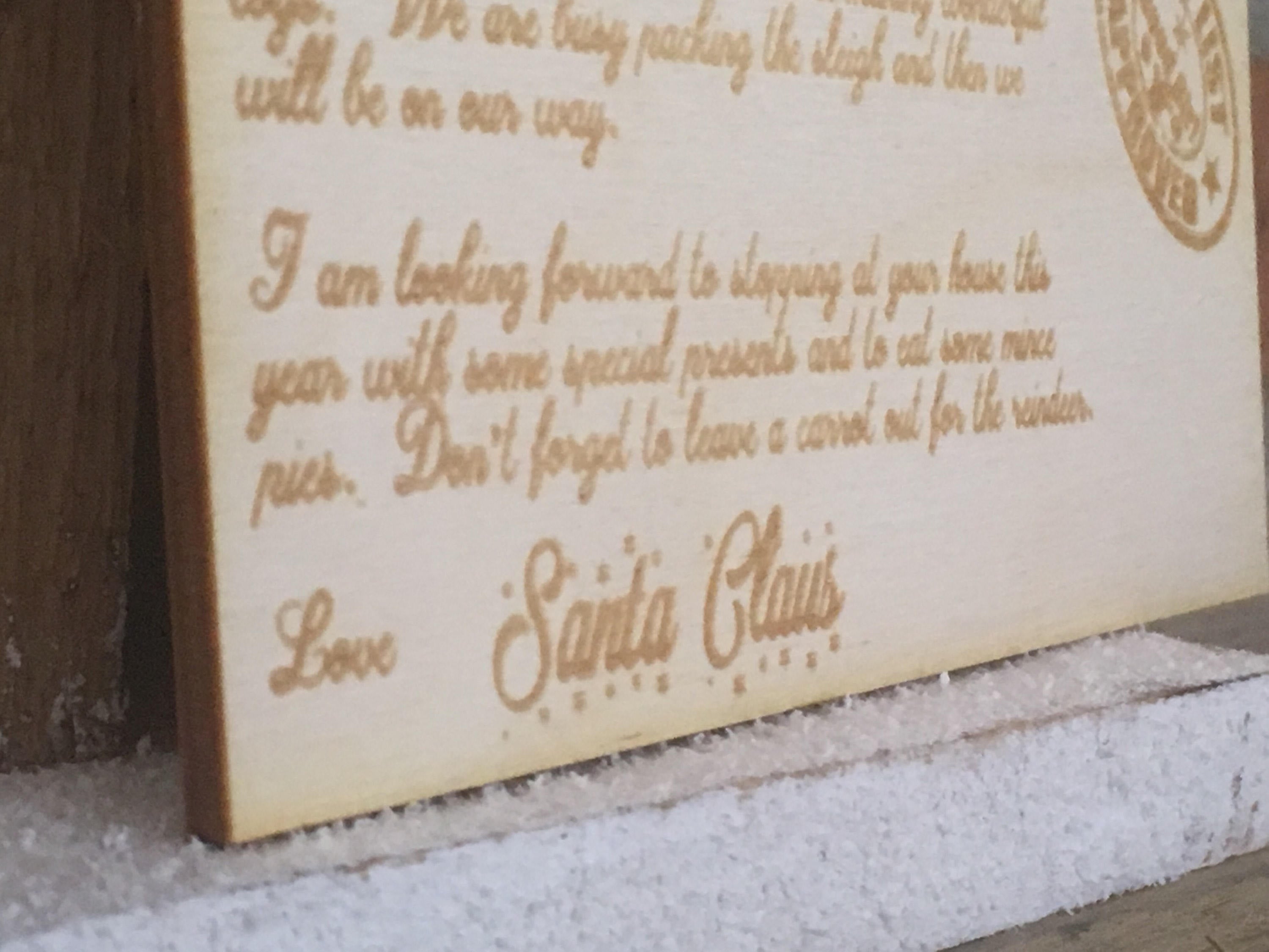 Personalised post card from Santa