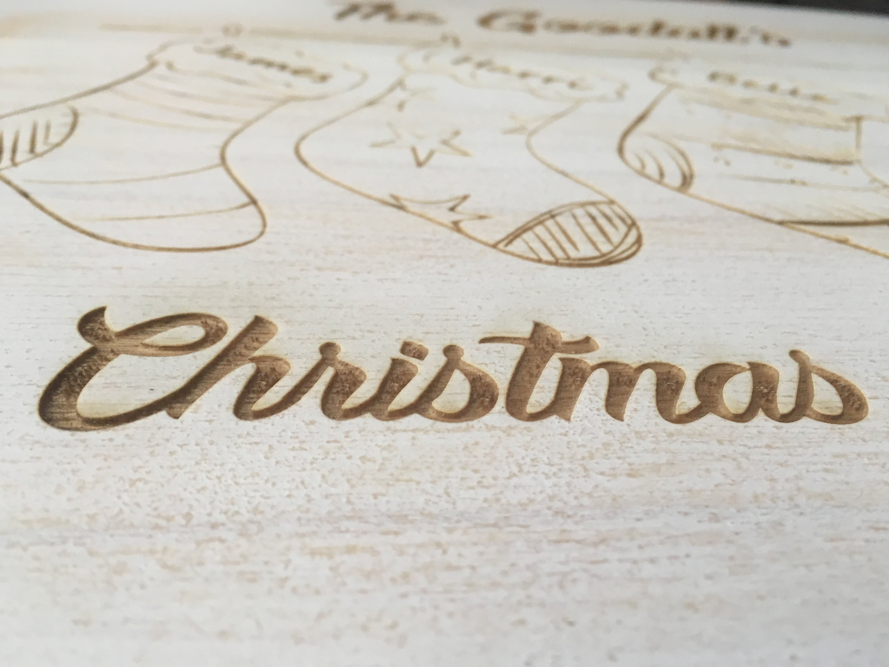 Personalised Christmas Eve Box Family Size  Stockings/Rustic White Box/Memory Box/Personalised Xmas Box/Personalised Family Box/Best Selling
