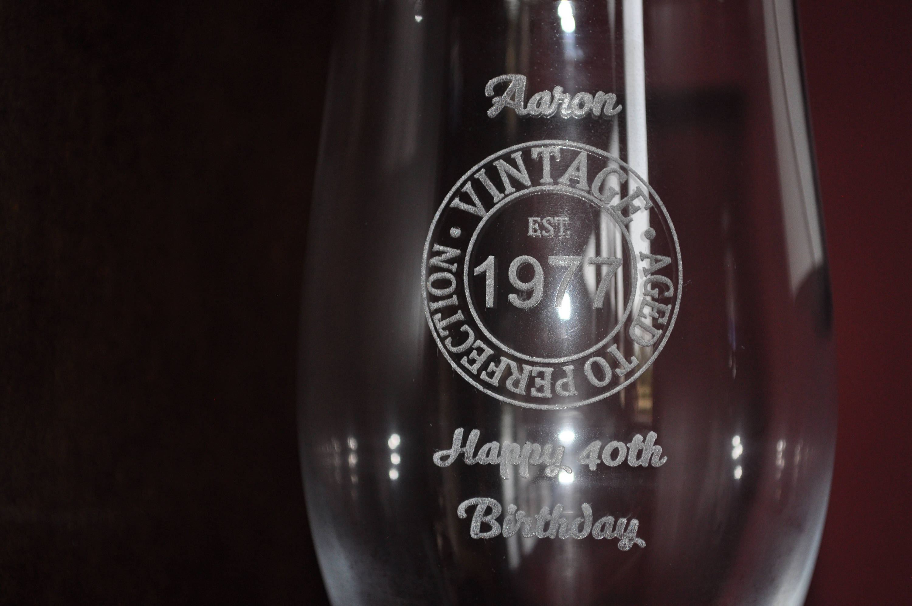 Personalised Engraved Beer Glass