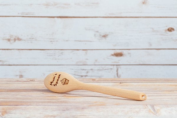 Personalised wooden spoon - Cupcake design