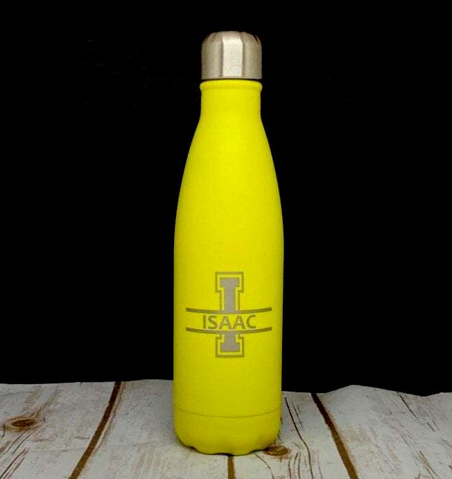 Personalised Insulated Reusable Water 500ml Bottle - Split Monogram