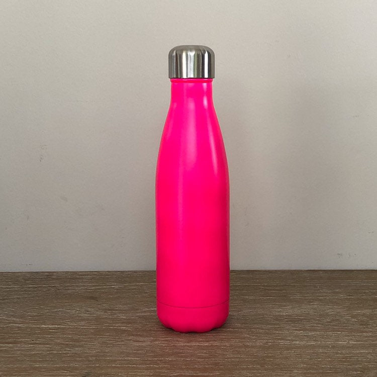 Personalised Insulated Reusable Water 500ml Bottle - Split Monogram