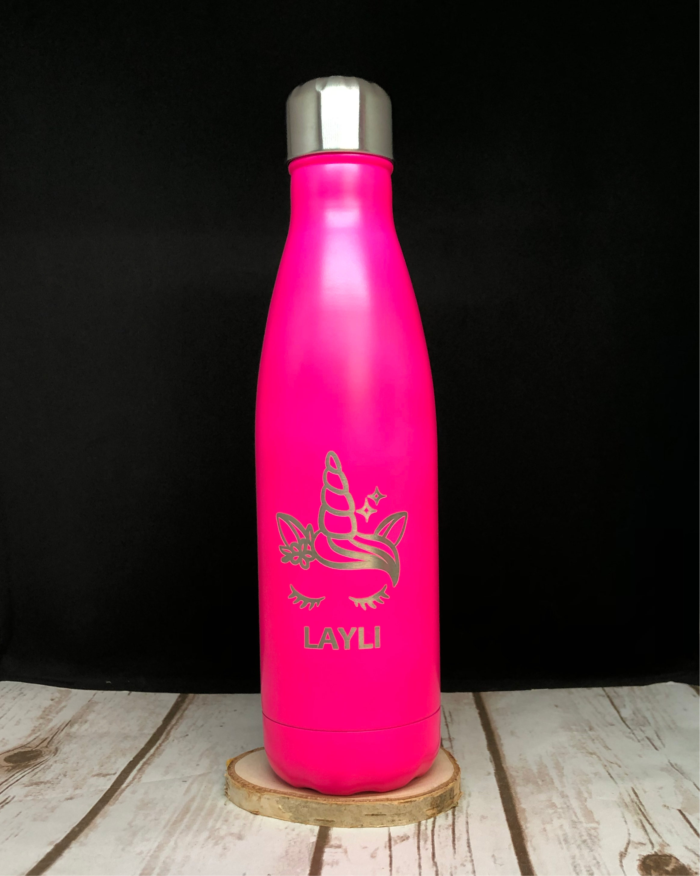 Personalised Insulated Reusable Water 500ml Bottle - Unicorn