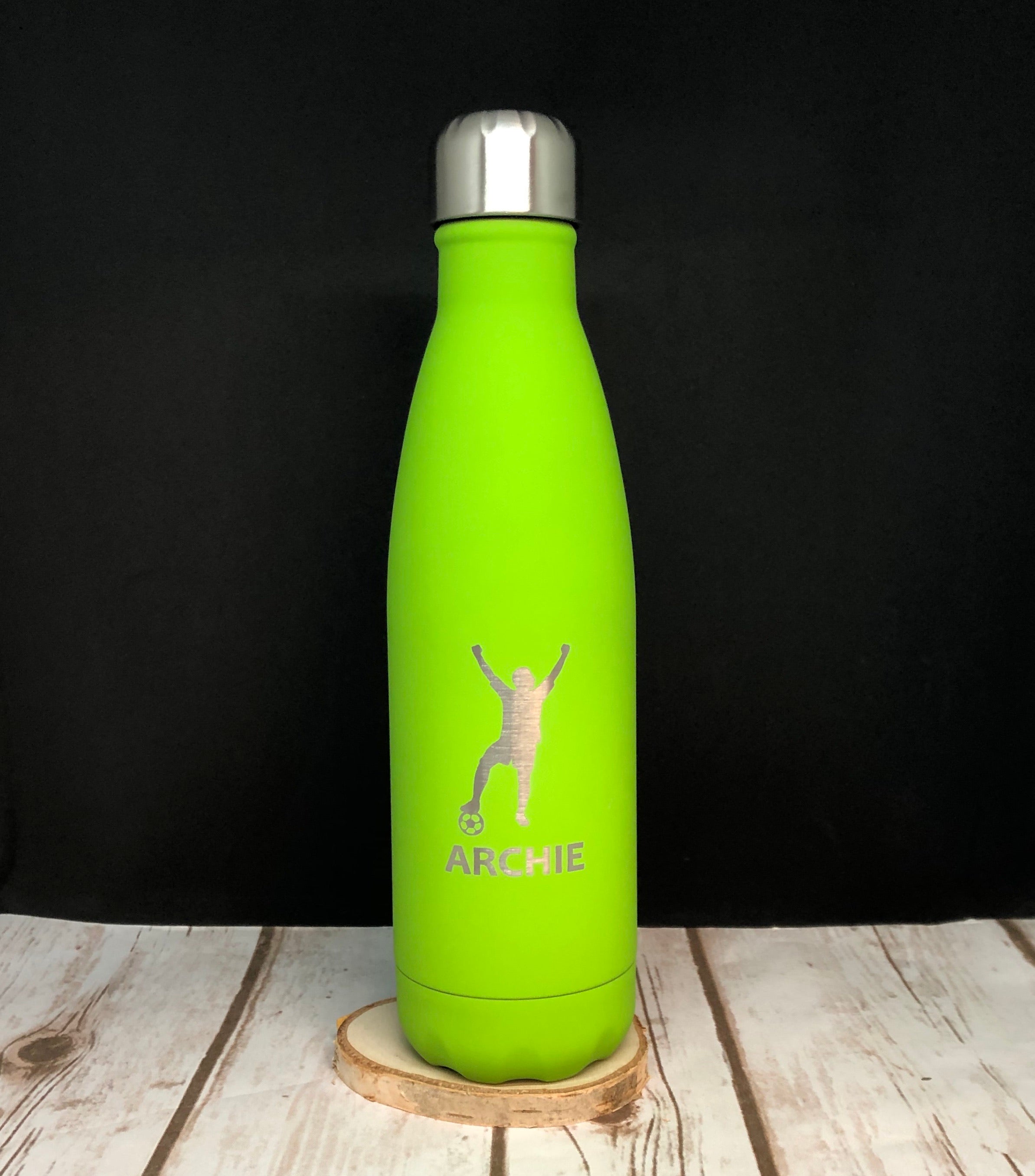 Personalised Insulated Reusable Water 500ml Bottle - Football