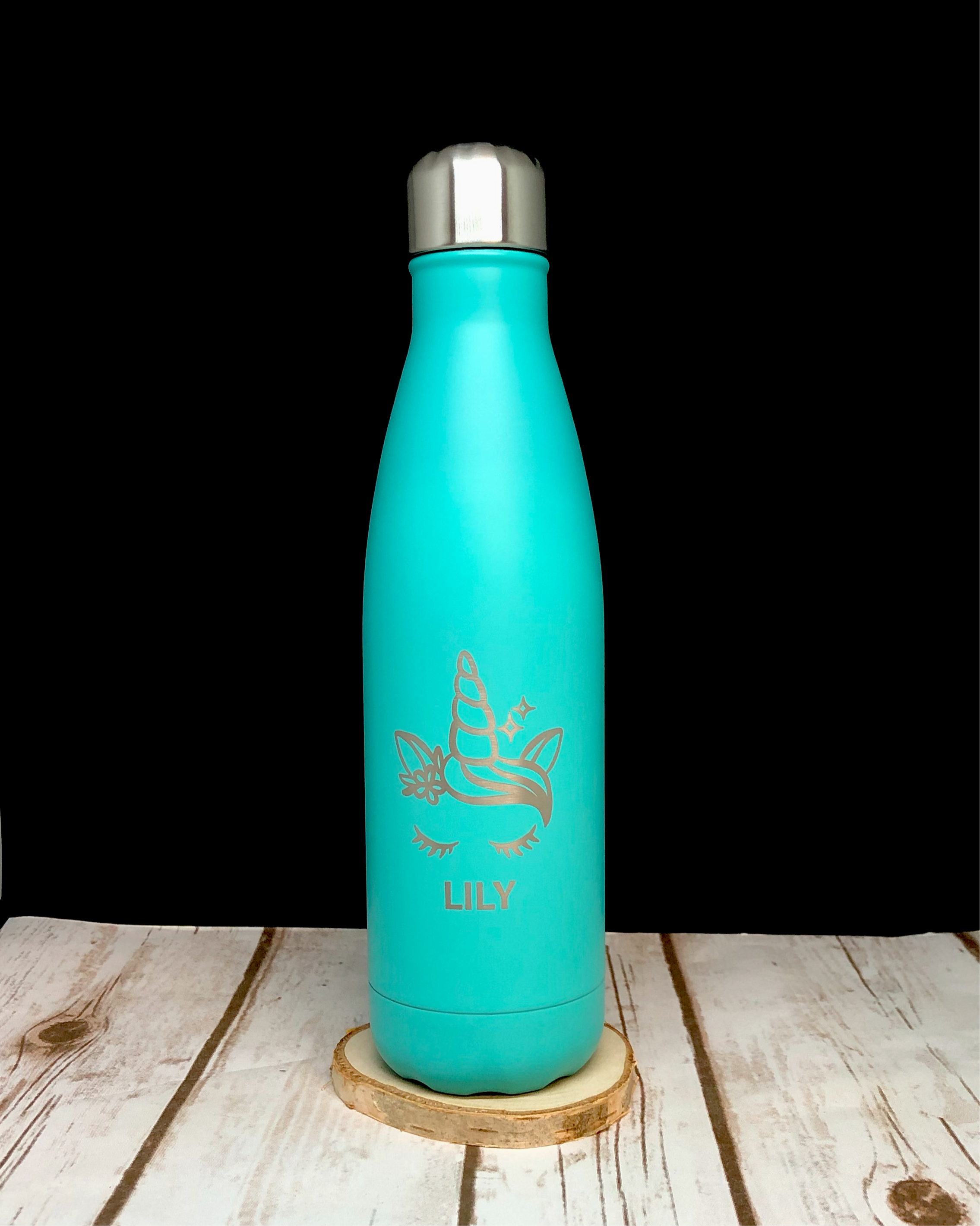 Personalised Yellow 500ml Thermos Insulated Water Bottle Like Chillys bottle